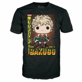 My hero academia - booble head pop n° 249 - bakugo (mt) +t-shirt (l)