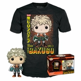 My hero academia - booble head pop n° 249 - bakugo (mt) +t-shirt (l)