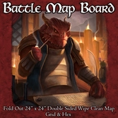 Battle map board - grid & hex