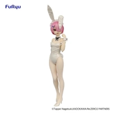 Re:zero - starting life in another world statuette pvc bicute bunnies ram white pearl color ver. 30 cm - emballage abîmé