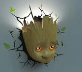 Marvel lampe 3d led baby groot face 3d
