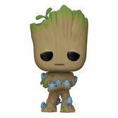 Je s'appelle groot pop! vinyl figurine groot w/ grunds 9 cm