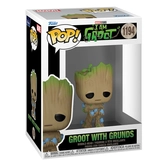 Je s'appelle groot pop! vinyl figurine groot w/ grunds 9 cm