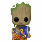 Je s'appelle groot pop! vinyl figurine groot w/cheese puffs 9 cm