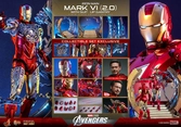 Les avengers figurine movie masterpiece diecast 1/6 iron man mark vi vi (2.0) cm