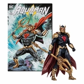 Dc direct page punchers figurine et comic book ocean master (aquaman) 18 cm