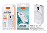 Power bank 20000mah et chargeur sans fil - 22,5w-entree microusb+type c-sortie type c+2usb)-blanc-td2127