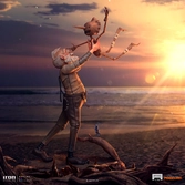 Jurassic park statuette 1/20 demi art scale t-rex attacks donald gennaro 30 cm