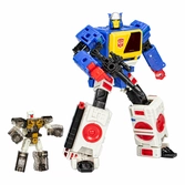 Transformers generations legacy evolution voyager class figurines twincast et autobot rewind 18 cm
