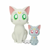 Sailor moon cosmos movie - artemis & diana - figurine sofvimates 15cm