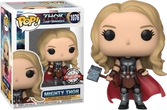 Funko pop! marvel: thor: love and thunder - mighty thor (metallic) - smartoys exclusive