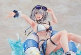 Hololive production statuette pvc 1/7 shirogane noel: swimsuit ver. 15 cm