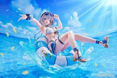 Hololive production statuette pvc 1/7 shirogane noel: swimsuit ver. 15 cm