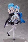 Re:zero starting life in another world statuette pvc 1/7 rem & childhood rem 23 cm