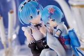 Re:zero starting life in another world statuette pvc 1/7 rem & childhood rem 23 cm