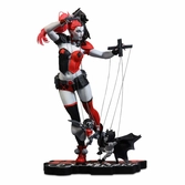 Dc comics red, white & black statuette 1/10 harley quinn by emanuela lupacchino 18 cm