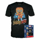 Marvel holiday pop! tees t-shirt gb iron man (s)
