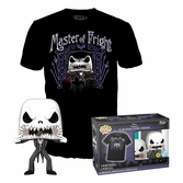 L´étrange noël de mr. jack pop! & tee set figurine et t-shirt jack skellington (xl)