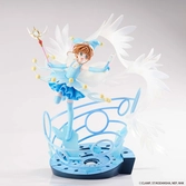 Cardcaptor sakura statuette pvc 1/7 sakura kinomoto battle costume water ver. 36 cm