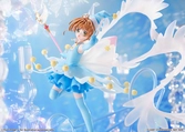 Cardcaptor sakura statuette pvc 1/7 sakura kinomoto battle costume water ver. 36 cm