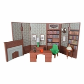 Dc retro figurine batman 66 wayne manor library