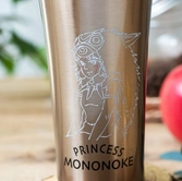 Studio ghibli - princesse mononoké - gobelet en métal 400ml