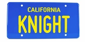 Knight rider plaque d'immatriculation
