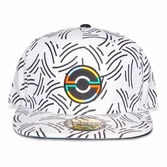 Pokemon casquette snapback pokeball blanc