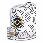 Pokemon casquette snapback pokeball blanc