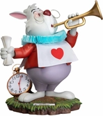Alice au pays des merveilles statuette master craft the white rabbit 36 cm