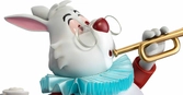 Alice au pays des merveilles statuette master craft the white rabbit 36 cm