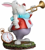 Alice au pays des merveilles statuette master craft the white rabbit 36 cm