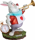 Alice au pays des merveilles statuette master craft the white rabbit 36 cm
