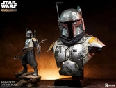 Star wars the mandalorian buste 1/1 boba fett 81 cm