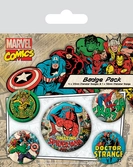 Marvel - spider-man - pack de 5 badges