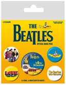 Beatles - yellow submarine - pack de 5 badges