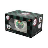 Demon slayer - bol à ramen avec baguette 414ml - tanjiro