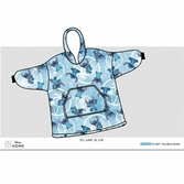 Lilo & stitch - stitch - sweat poncho coral fleece - taille adulte