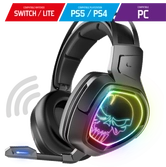 Casque xpert h1300 - noir- ps4/ps5/switch/switch lite/pc