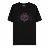 Dungeons & dragons t-shirt logo cube noir (xl)