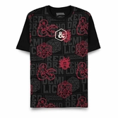 Dungeons & dragons t-shirt logo blanc (l)