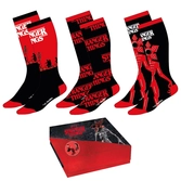 Stranger things - pack de 3 paires de chaussettes (taille 35-41)