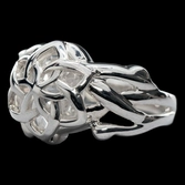 Le seigneur des anneaux bague de galadriel nenya (argent sterling) taille 9.75