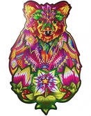 Puzzle en bois - ours animé - 184 pcs