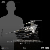 Le livre de boba fett statuette 1/20 demi art scale mando's n-1 starfighter 60 cm