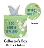 Peter pan - fée clochette - coffret de collection 14cm