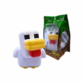 Minecraft figurine anti-stress mega squishme série 3 poulet 15 cm