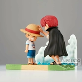 One piece - monkey.d.luffy & shanks - figurine wcf-log stories 7cm
