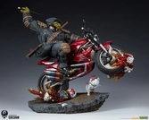 Les tortues ninja statuette 1/4 the last ronin on bike 53 cm