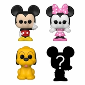 Disney pack 4 figurines bitty pop! vinyl mickey 2,5 cm